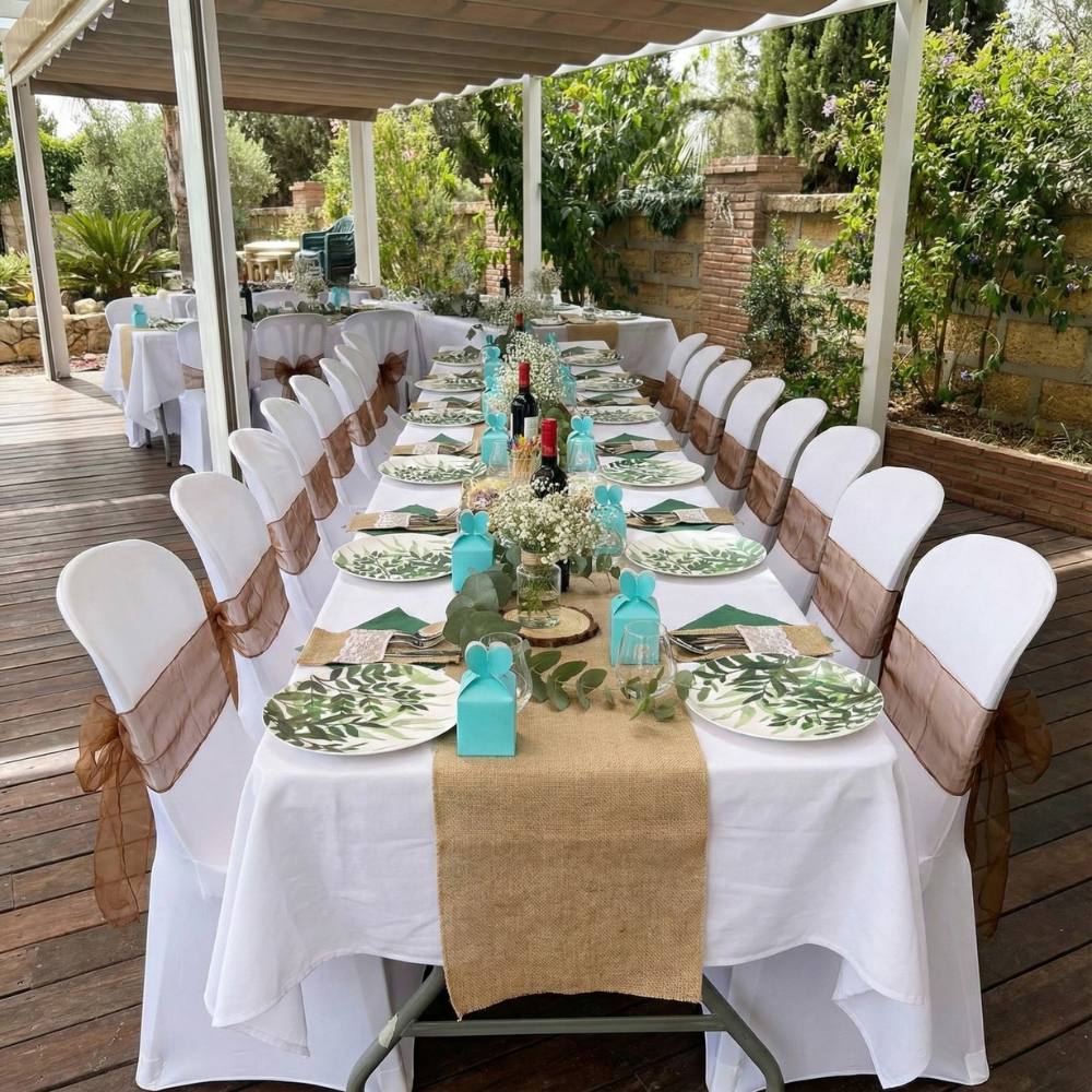 Sillas de plástico para eventos: Cómo decorarlas para que parezcan de lujo